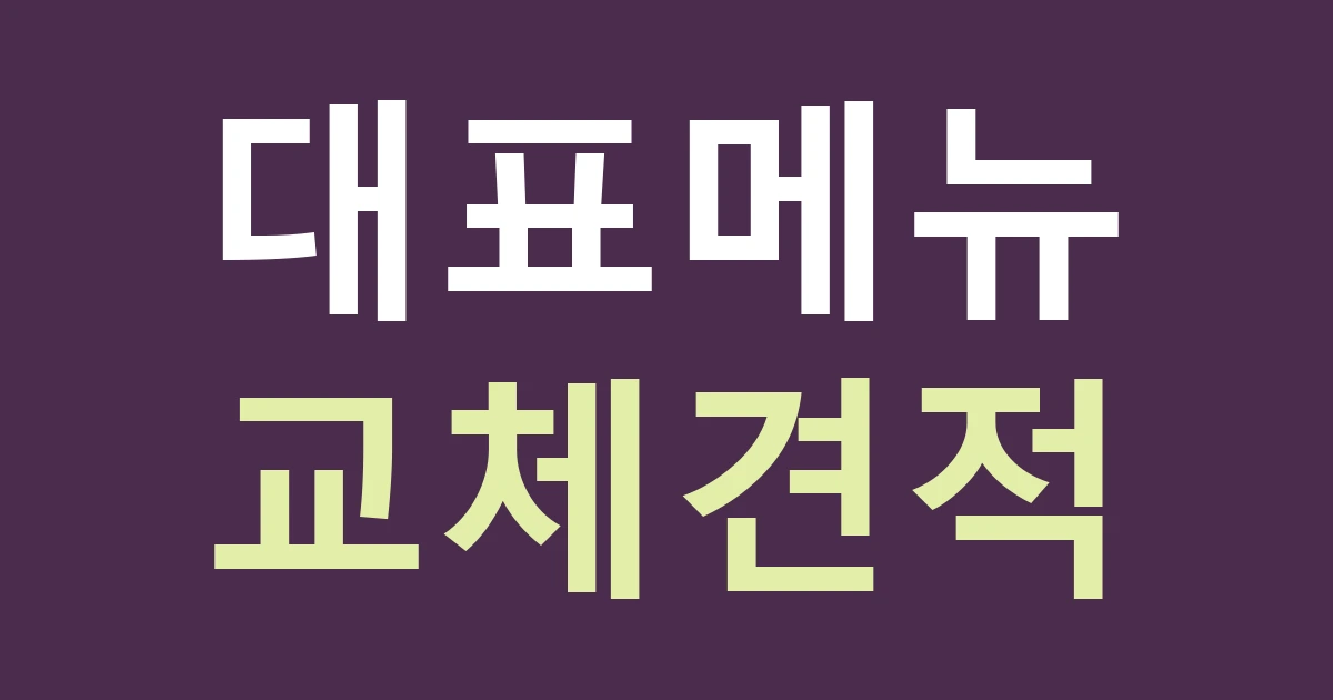 대구 남구 봉덕3동 식당 간판, 봉덕 맛길 이름보다 내 대표 메뉴를 먼저 고르세요