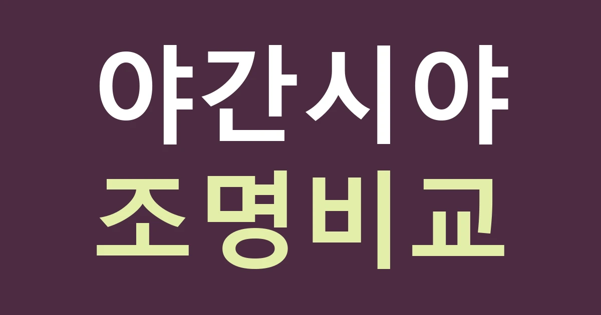 경기 안양시 동안구 평안동 간판 조명 비교: 병원·공원 생활권에서 영업시간을 먼저 정하기