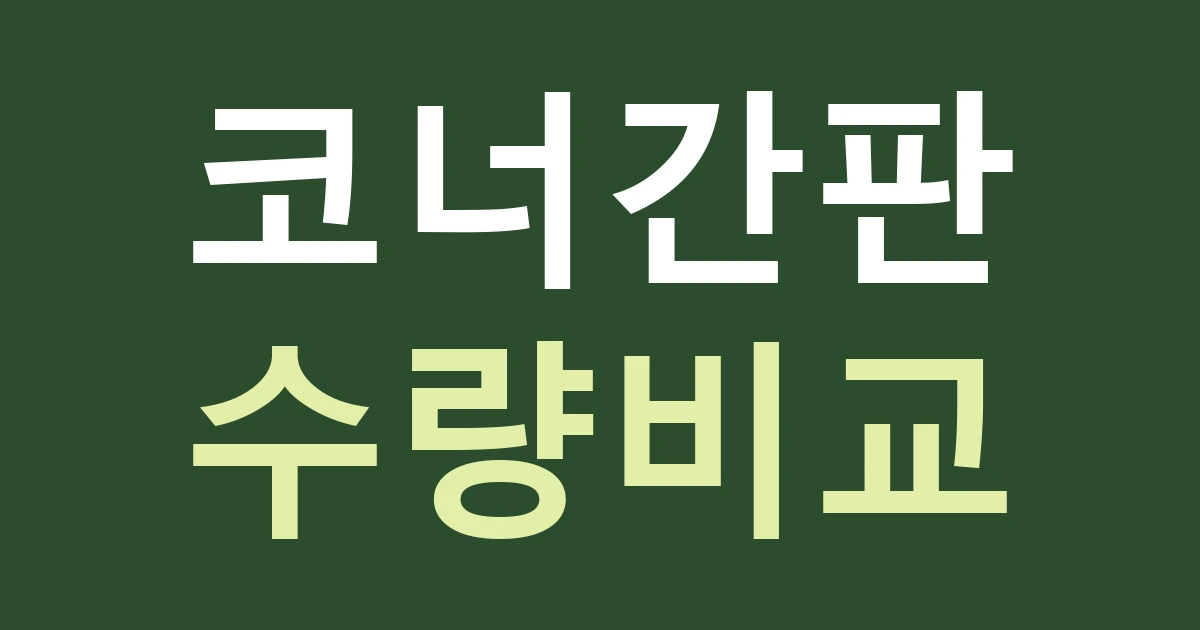 서울 성동구 금호4가동 간판 견적, 코너 점포 두 면을 모두 만들어야 할까